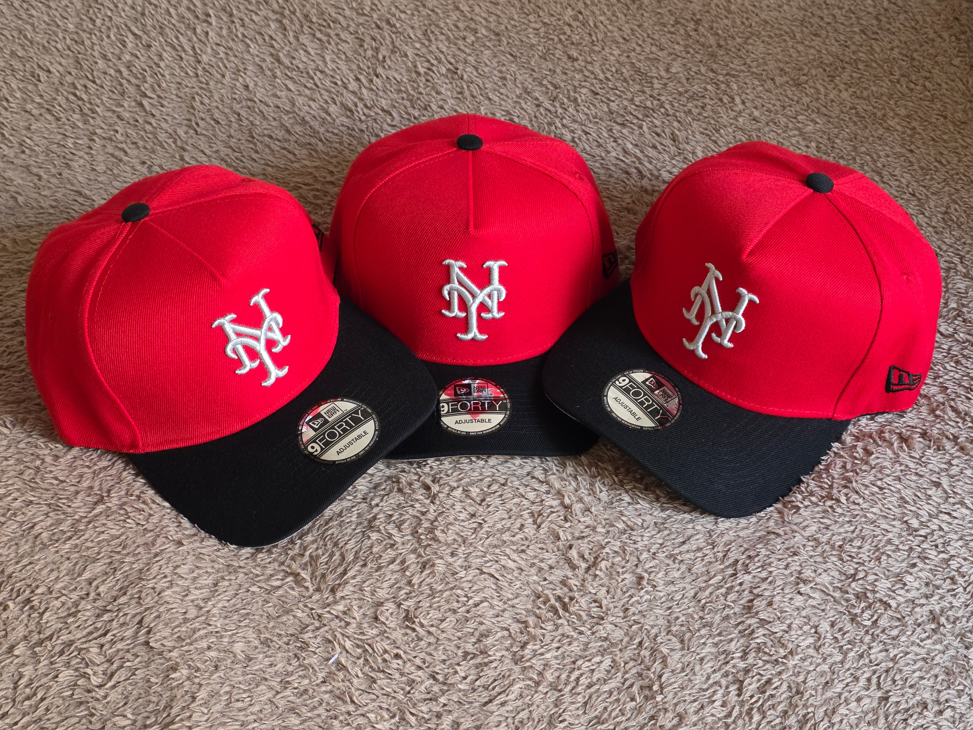 Gorra New Era 9FORTY A-Frame New York Mets (Edición Red & Black)