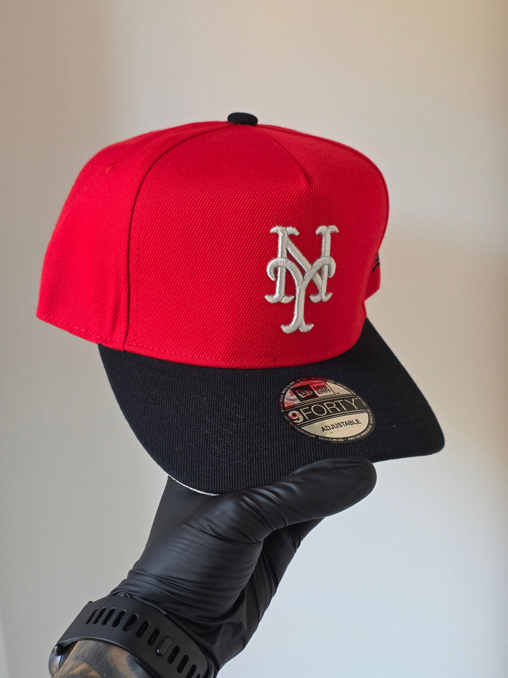 Gorra New Era 9FORTY A-Frame New York Mets (Edición Red & Black)