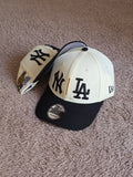 Gorra New Era 9FORTY A-Frame World Series 1981 "Rivalry Split" (Yankees vs. Dodgers)